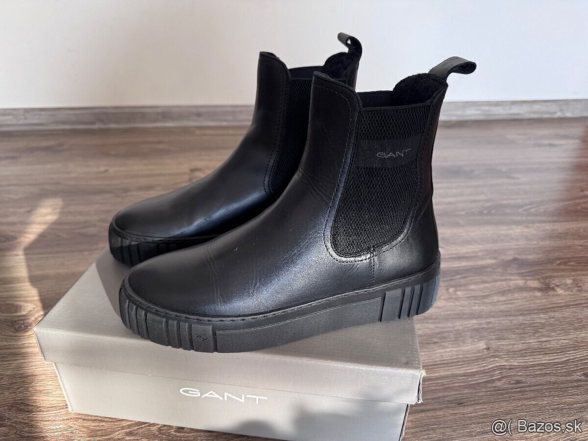 Gant dámské kožené chelsea topánky Snowmont - veľkosť 40