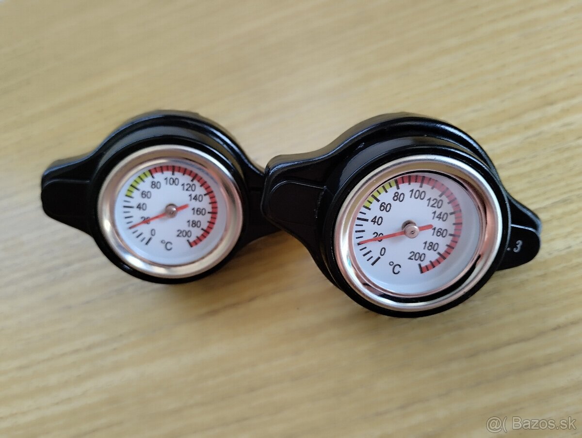 Vysokotlaková zátka chladiča s teplomerom