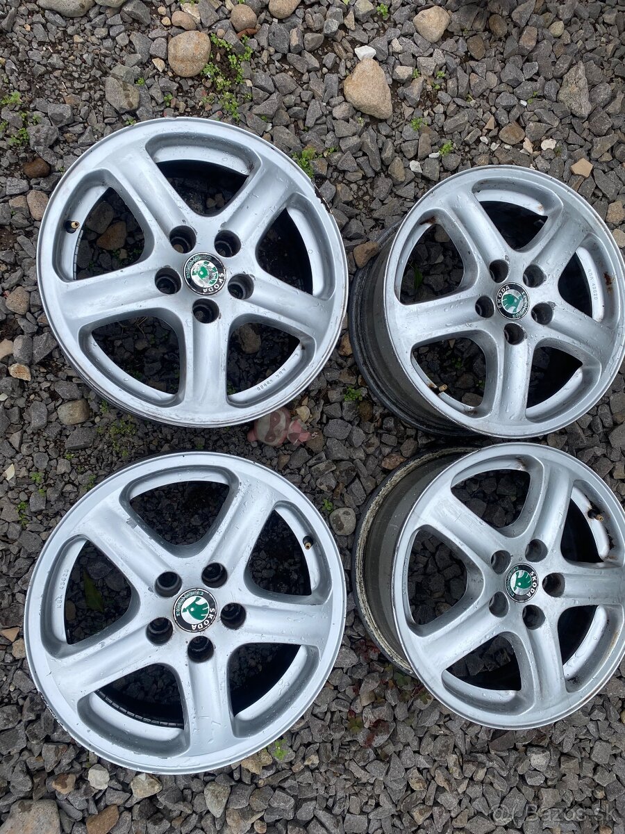 Predám hlinikove disky elektrony 5x100 R15