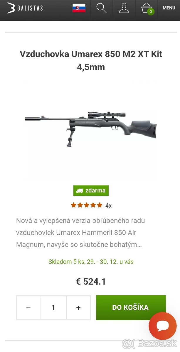 Co2 vzduchovka Umarex 850m2