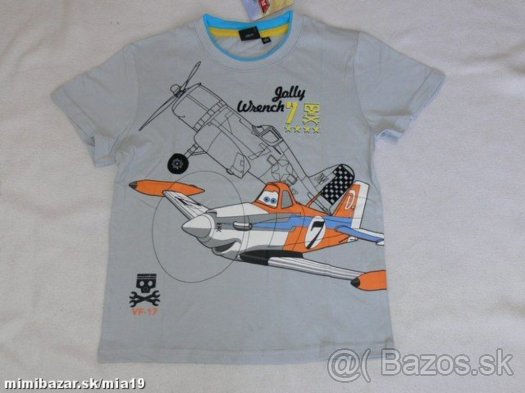 NOVÉ tričko PLANES lietadlá v. 104