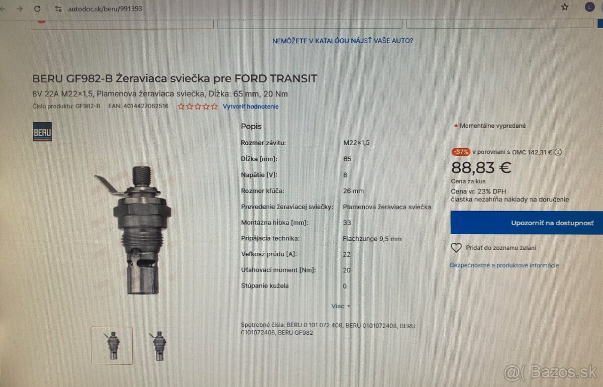 Žeraviaca plamenná sviečka BERU