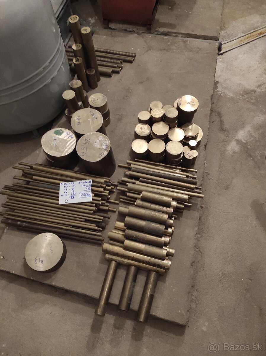 Materiál na obrábanie bronz, mosadz