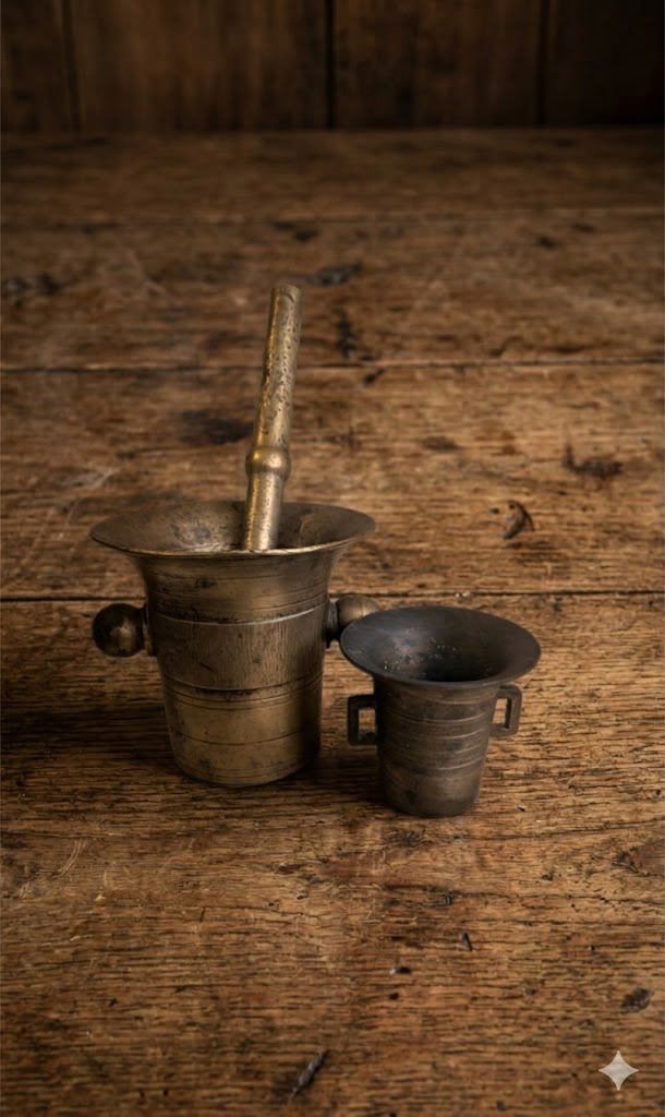 Predám 2 mosadzné mažiare