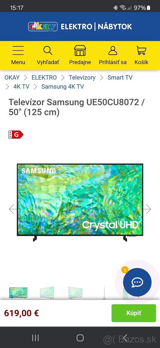 TV smart Samsung 125cm