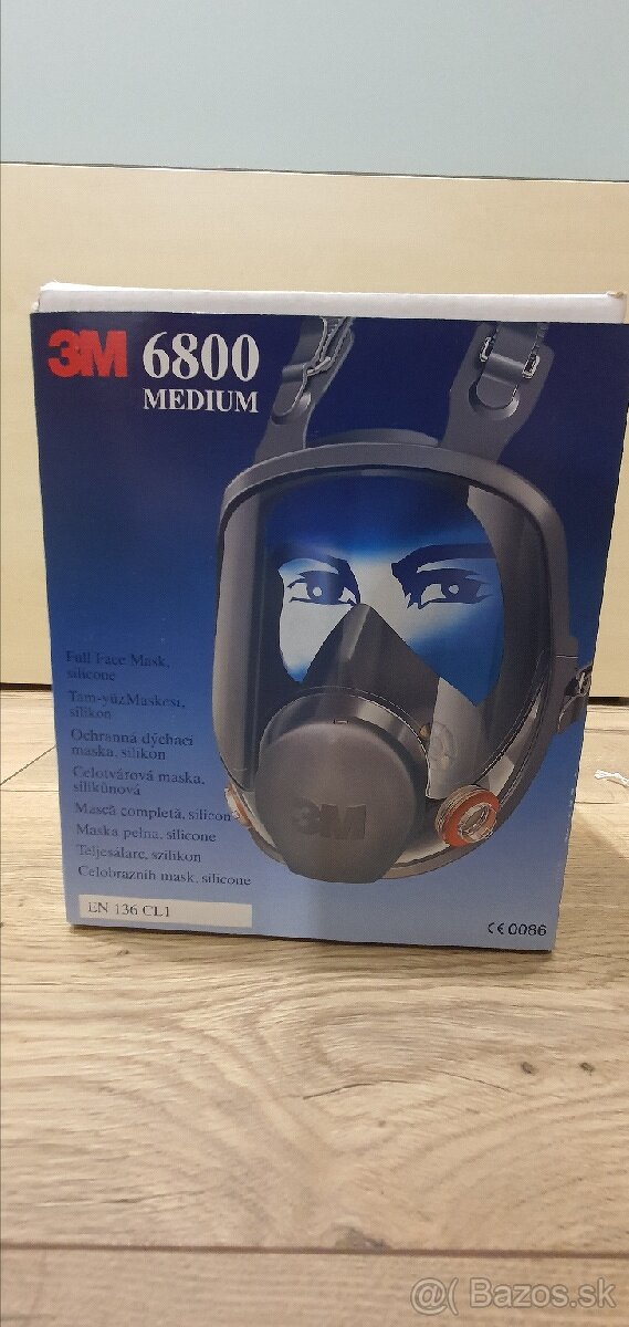 Ochranná celotvárová maska 3M 6800 medium