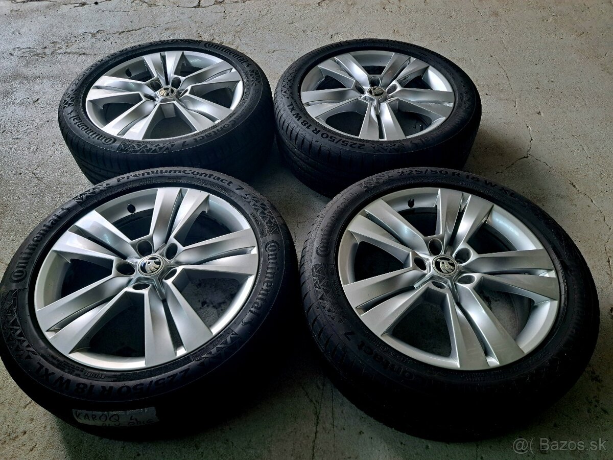 Predam Original Elektrony Audi 5x112 R18 a letne pneu