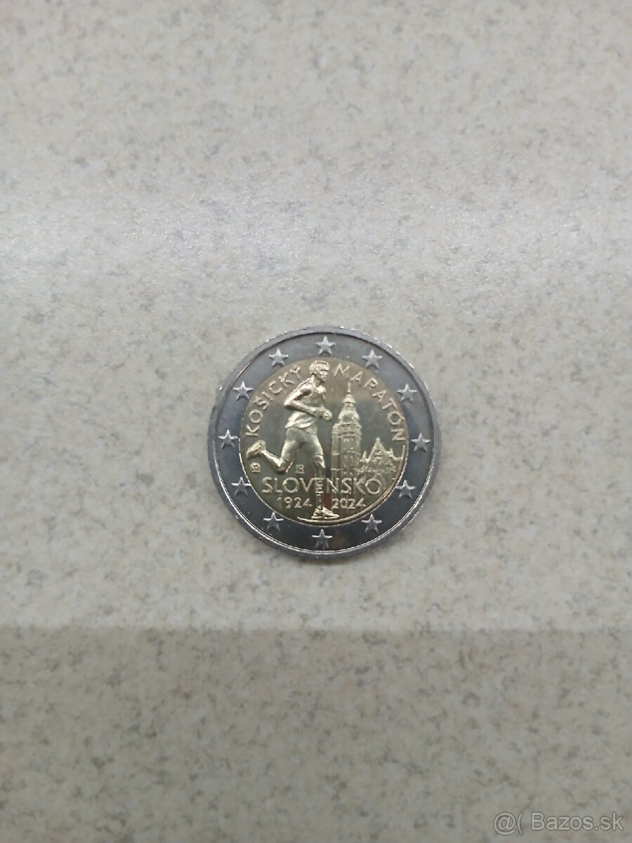 Pamätná euro minca Košický maraton