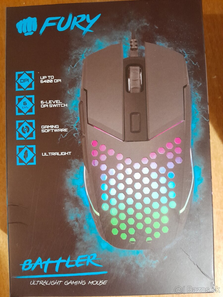 Predám novú nerozbalenú hernú myš Fury Battler
