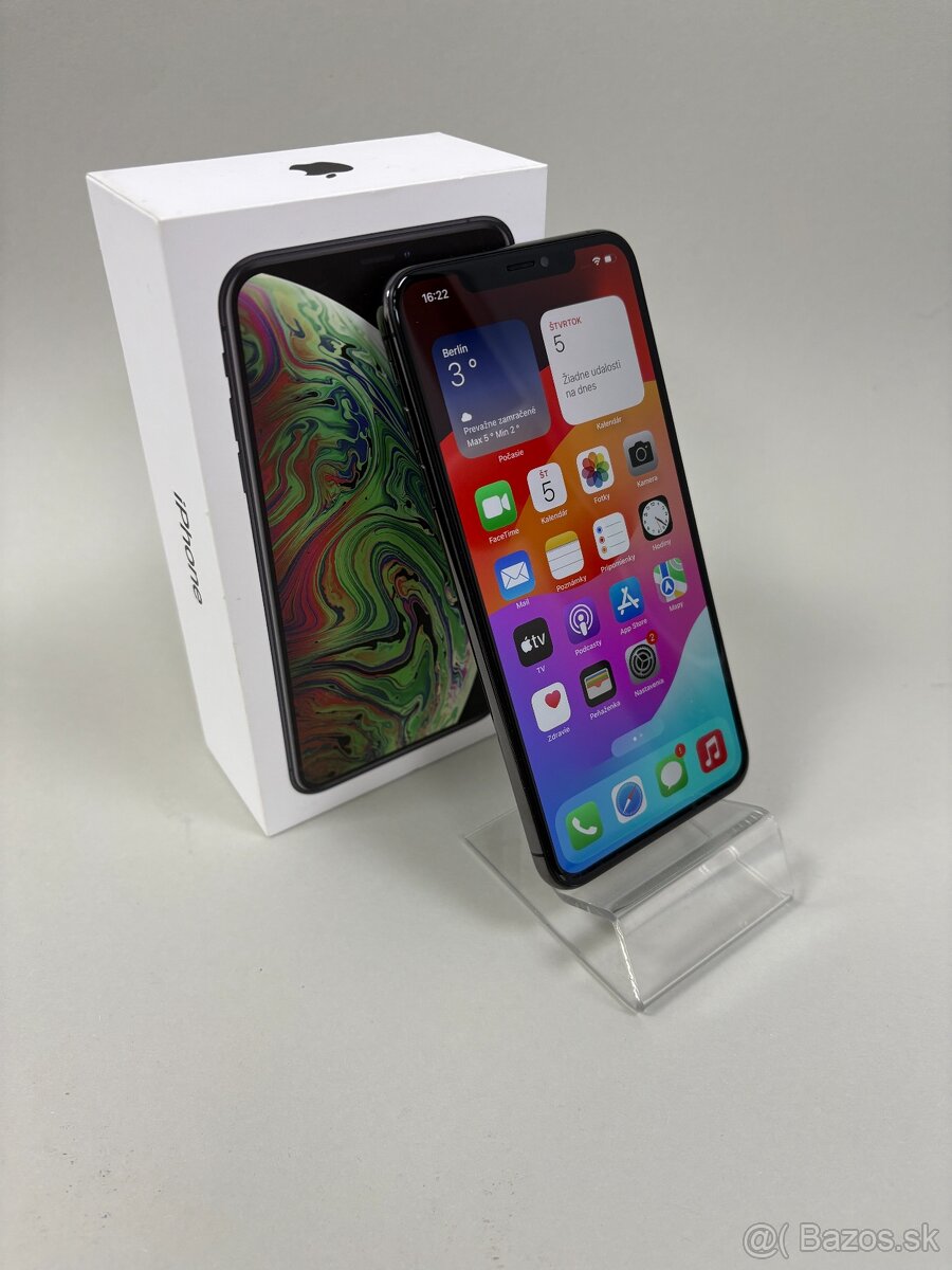 Apple iPhone XS 64GB Space Gray-Batéria 100%