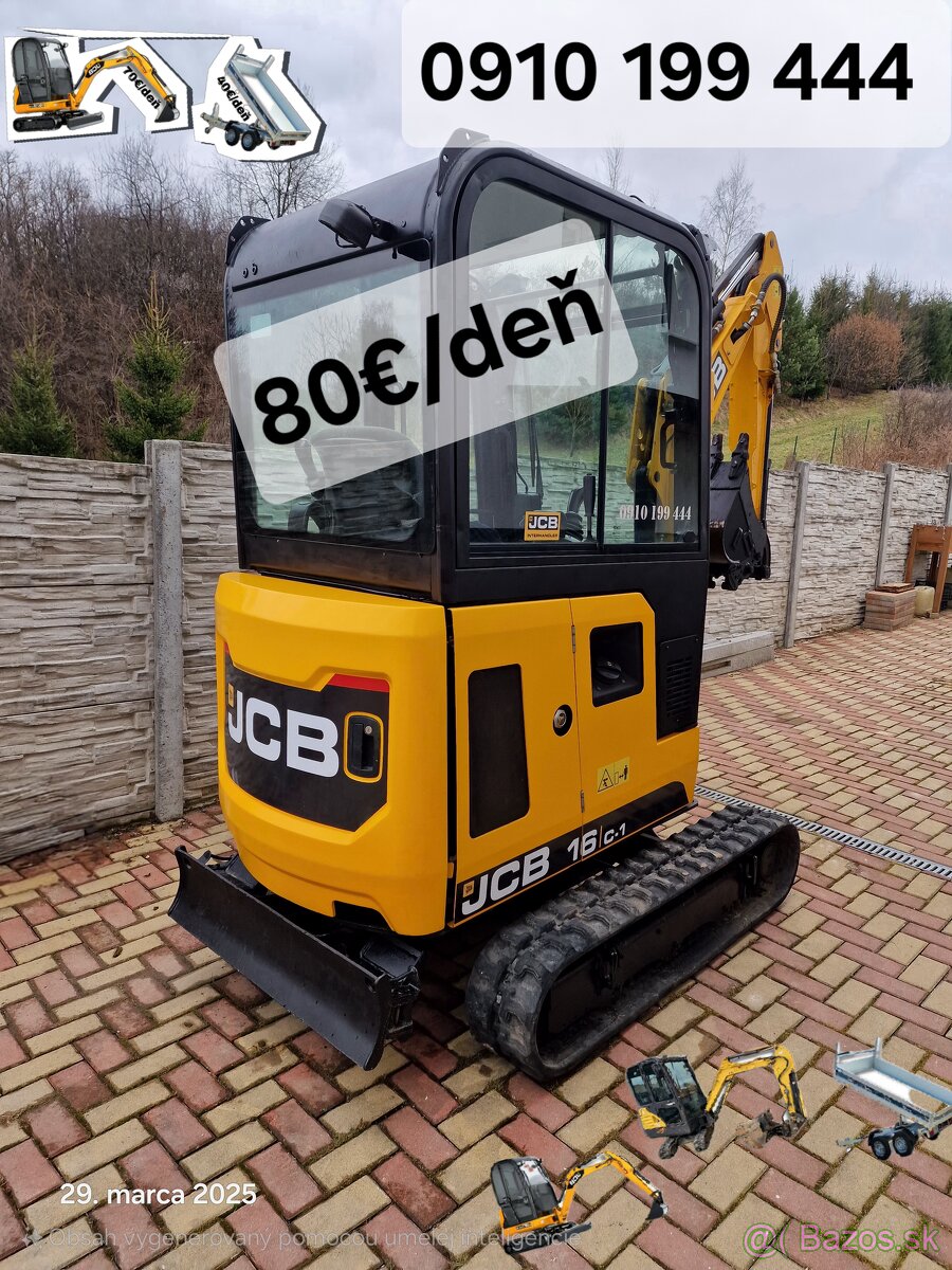 Minibager jcb 16c