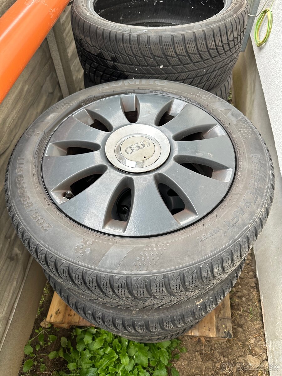 Pneu+disky Audi 205/55 R16 ET 50