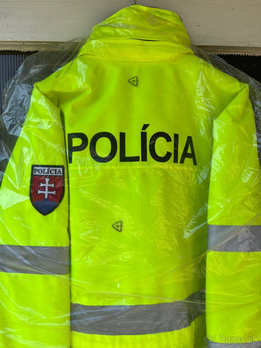 Predám novú reflexnú policajnú vetrovku – veľkosť UNI