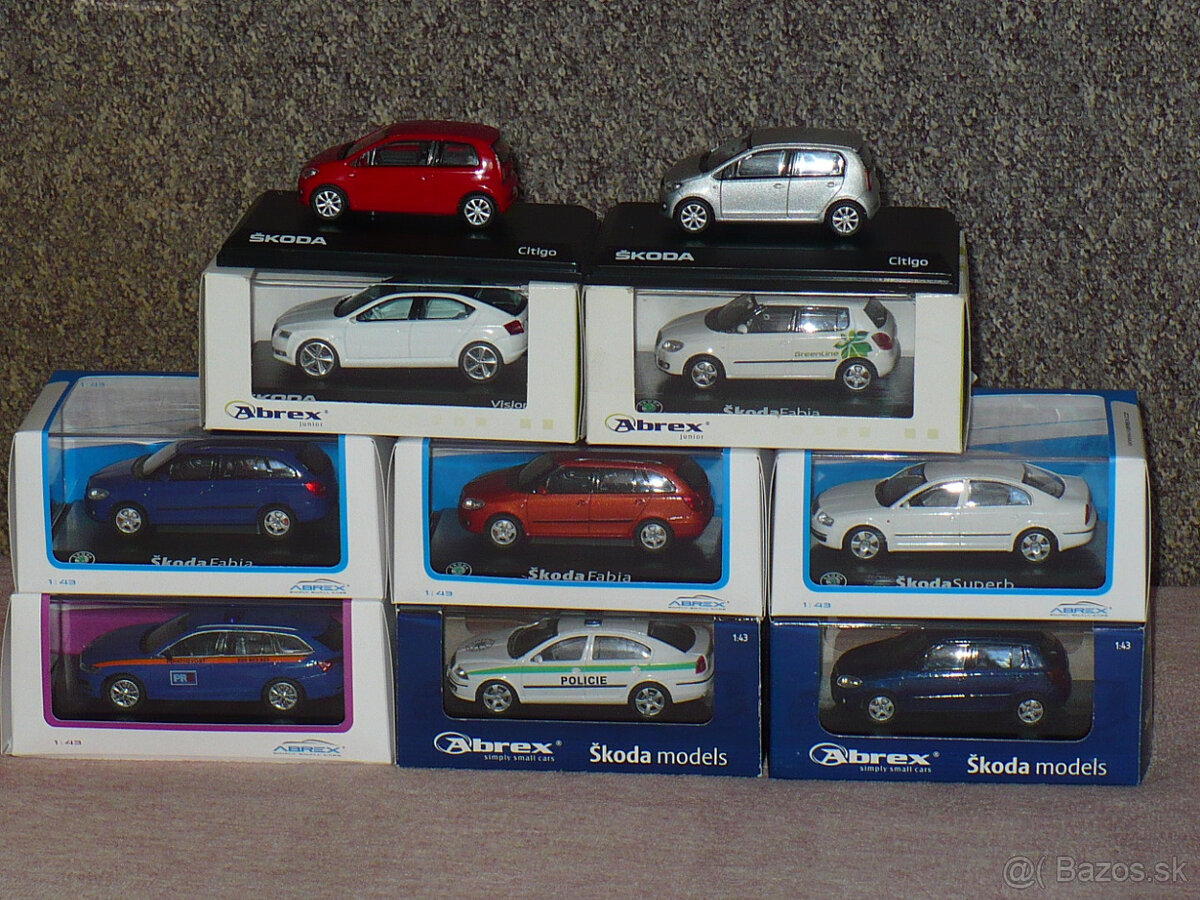 Kovové modely Škoda, Abrex, Kaden 1/43