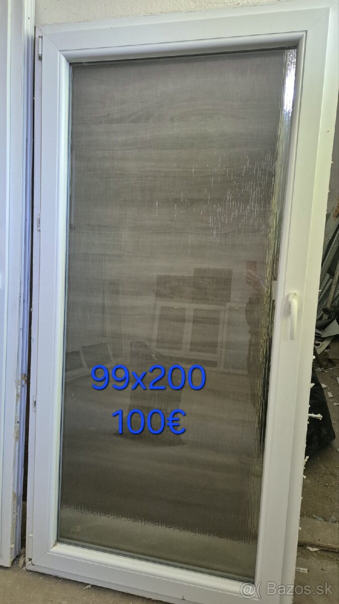 Terasové plastové dvere 99x200