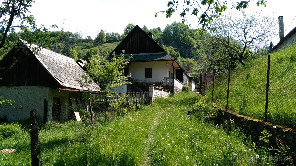 Predám útulný domček v srdci Kremnických vrchov (Ihráč)