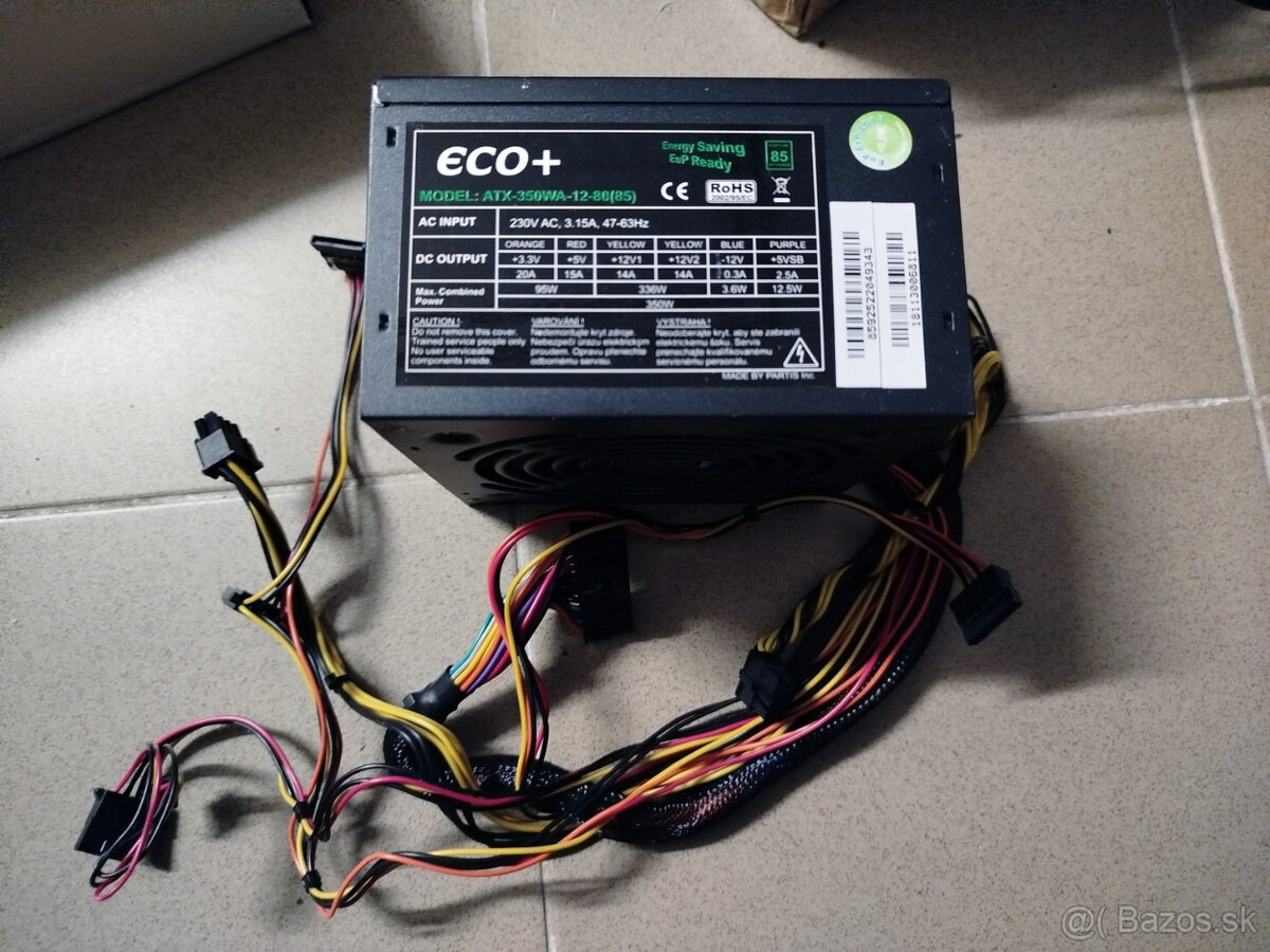 350W ATX zdroj ecopluspower