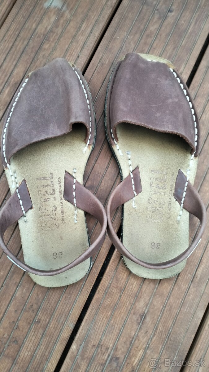 Kožené sandále Mallorquinas