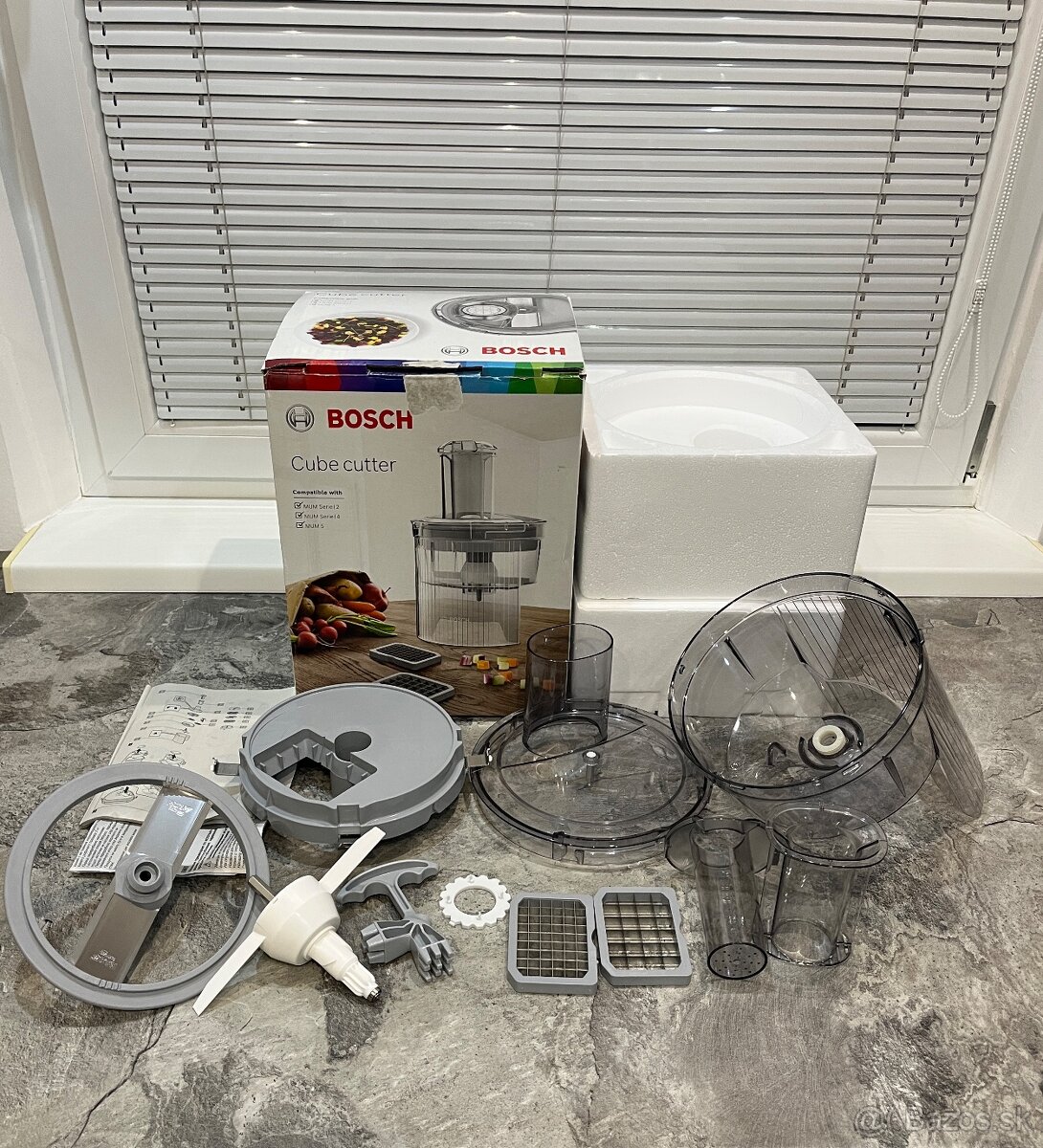 Nadstavec na krájanie kociek Bosch MUZ5CC2 na mum 2 a 5