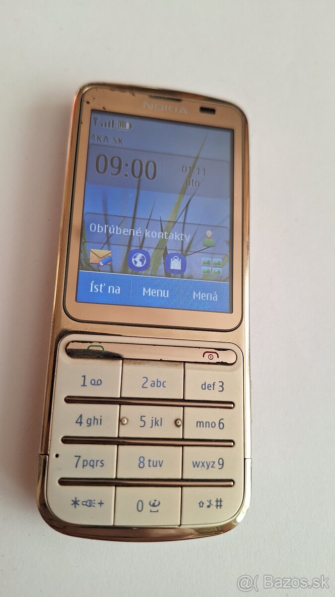 Nokia C3-01 zlatá
