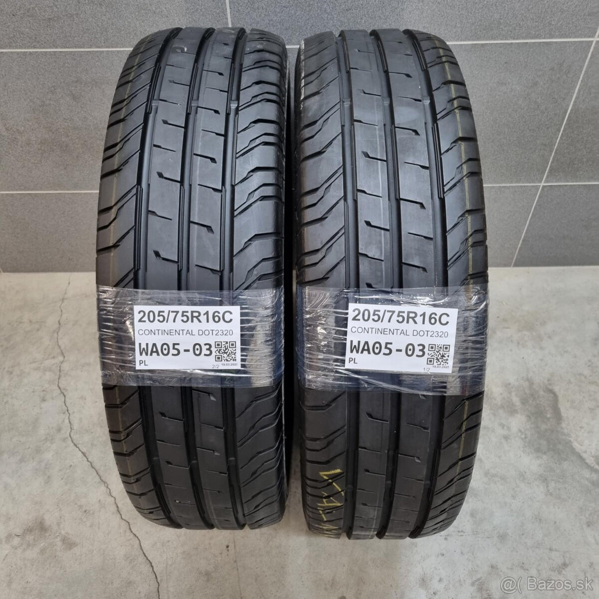 Dodávkové pneu 205/75 R16C CONTINENTAL DOT2320