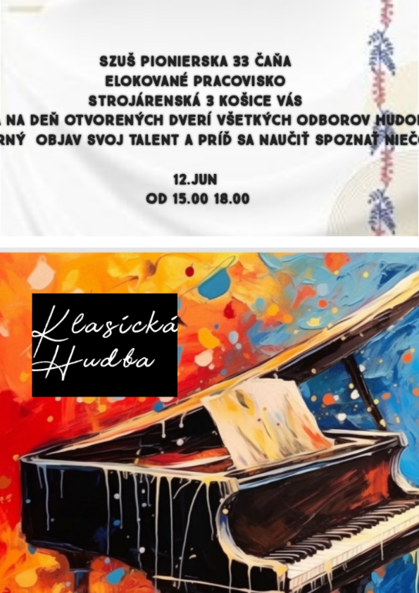 Vyúka klavíra hudobná letná škola