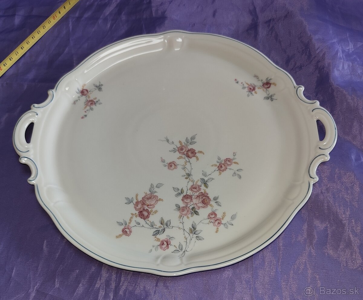 porcelánový retro podnos