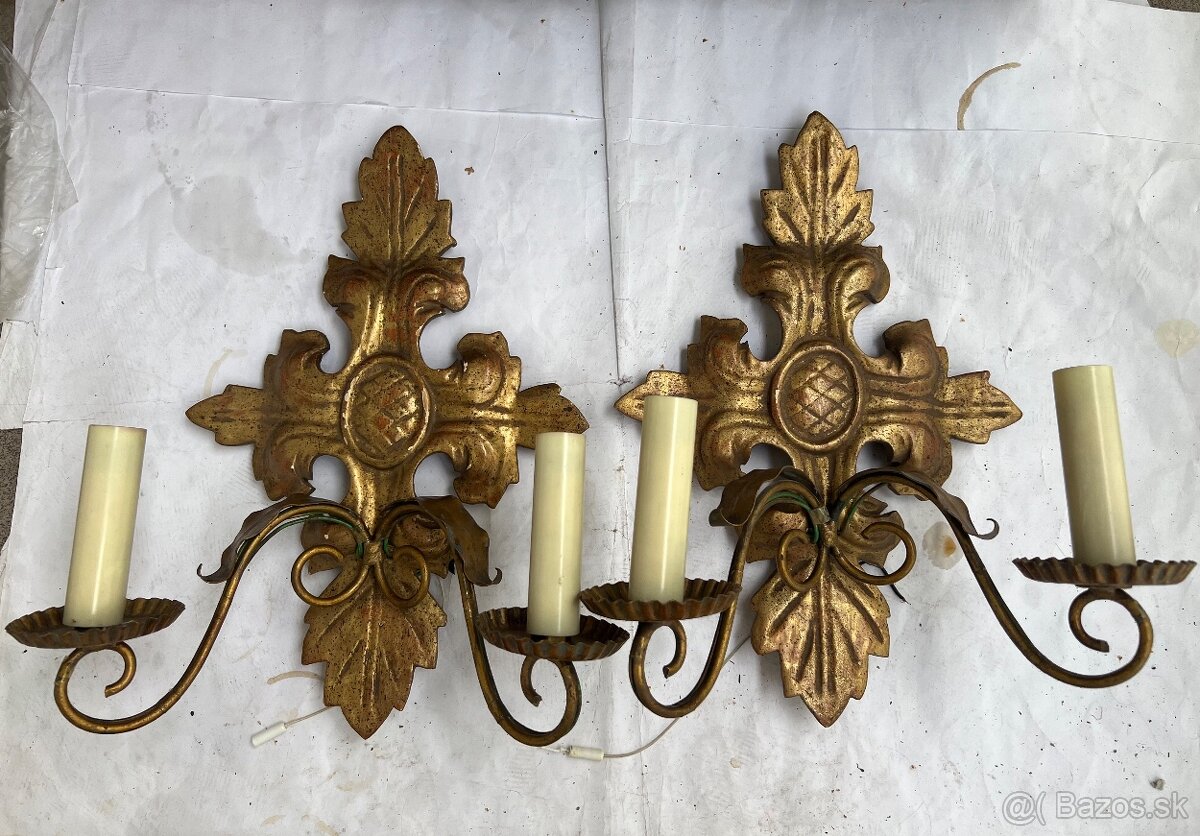 Vintage lampy v historickom style vyska 35 cm a sirka 23 su