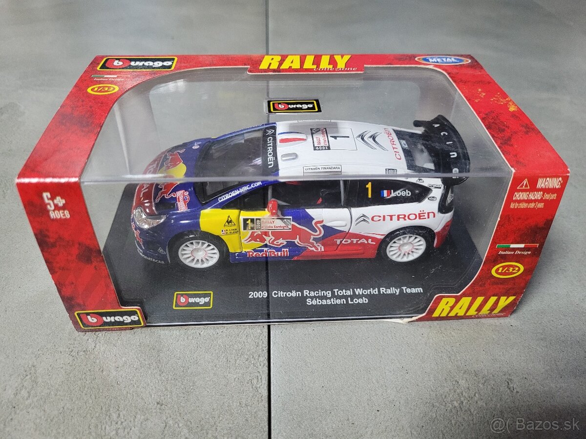 Predám tento rally model citroen 2009 sebastian loeb bburago