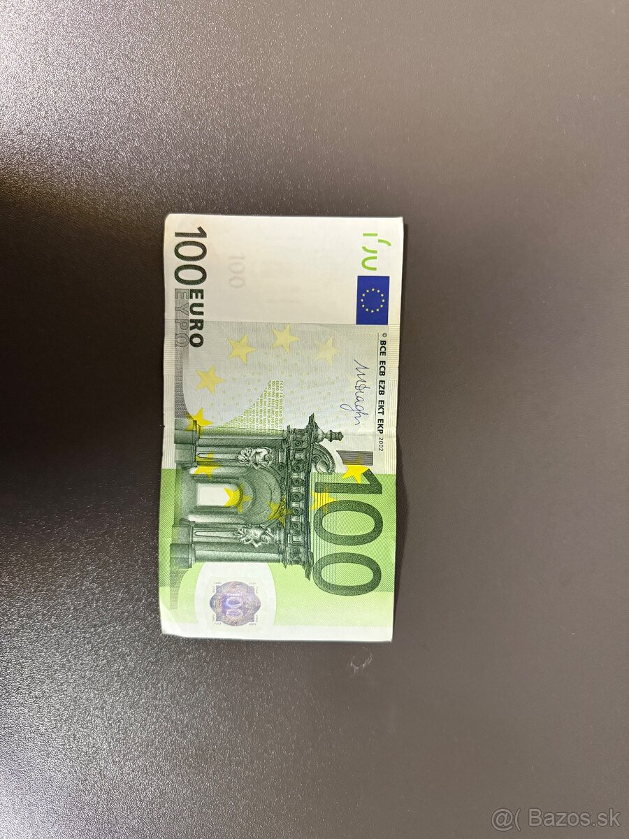 100€ bankovka ročník 2002