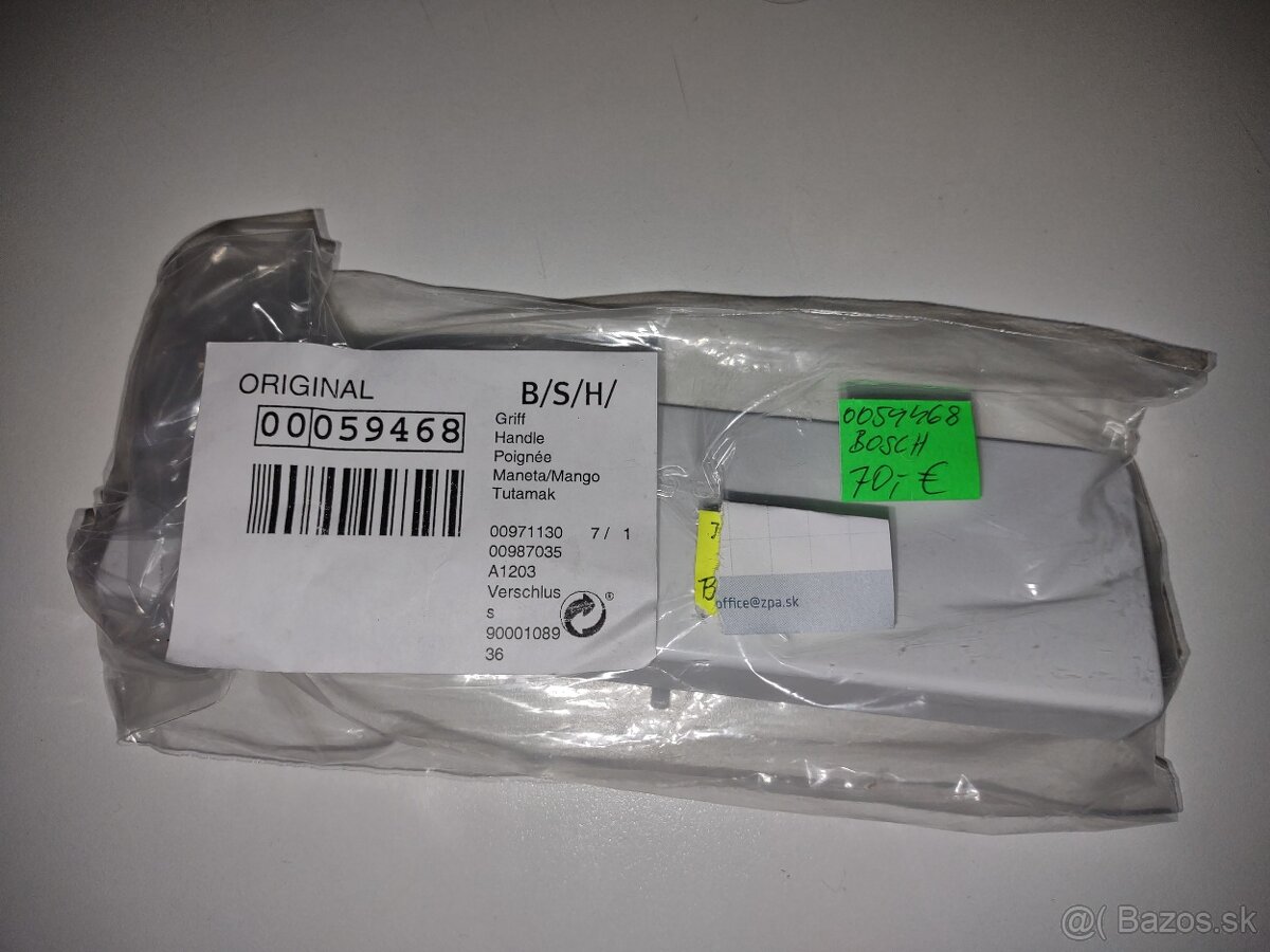 Madlo mrazničky do vstavanej chladničky bosch