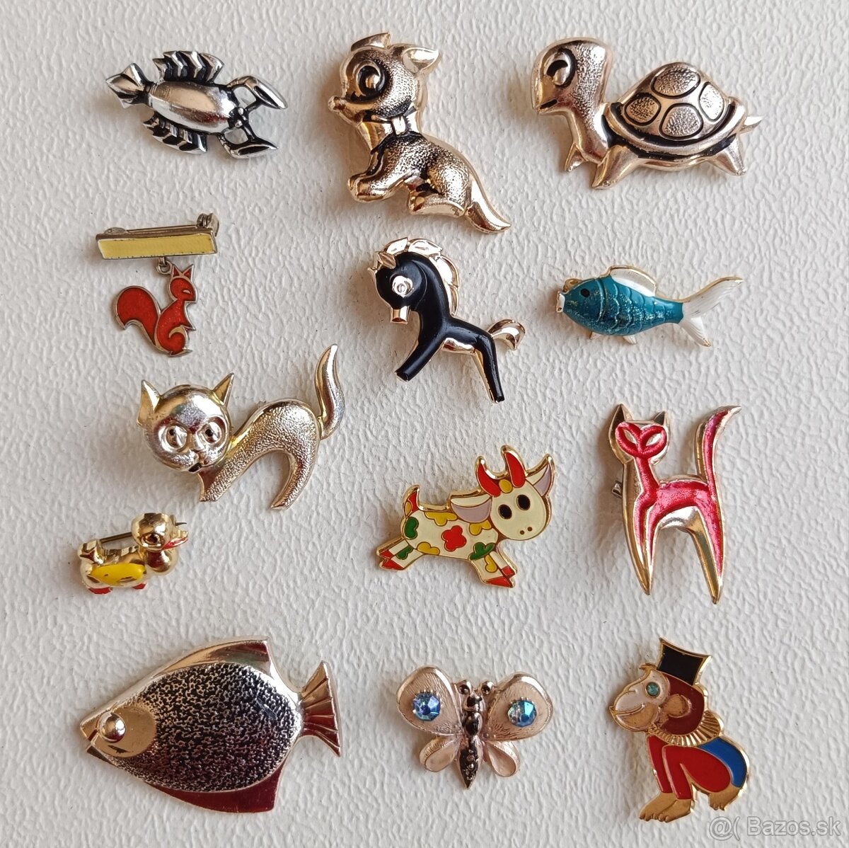 Starožitné a retro brošne zviertá