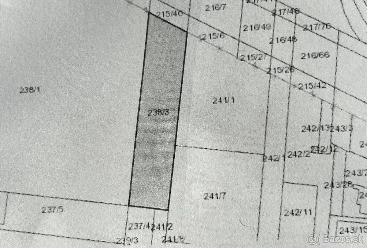Pozemok k.u. Mliecno 558m (medzi Pub63 - kamenarstvo Granit)