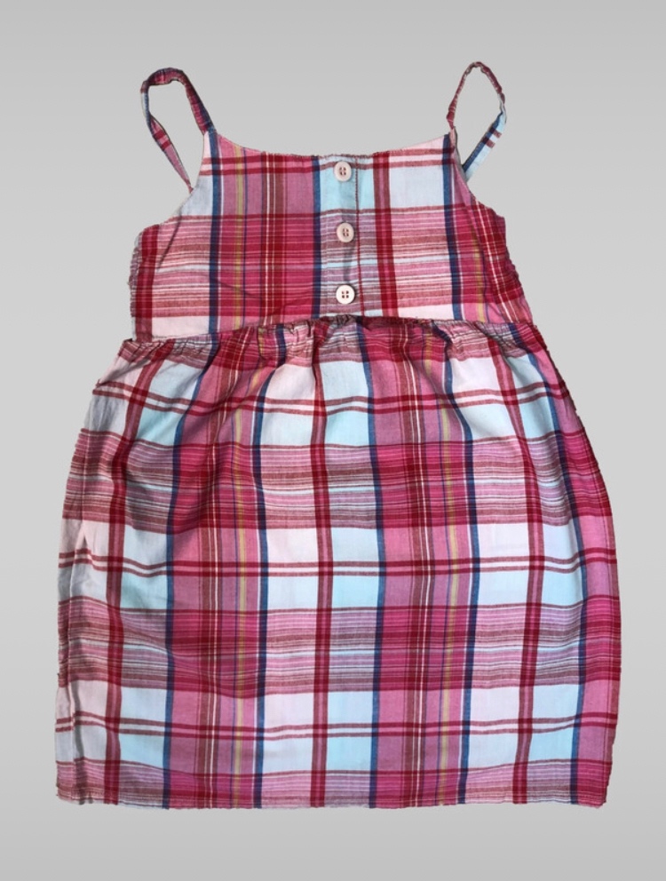 kárované šaty pre deti