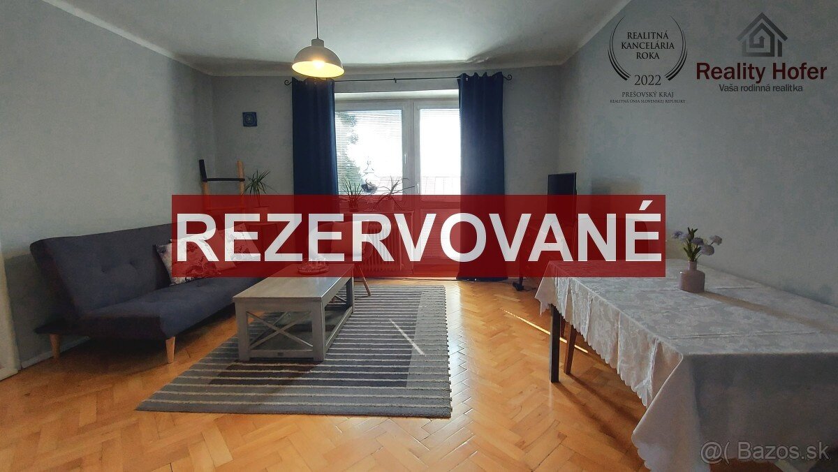 Tehlový 3 izbový byt s balkónom pri nemocnici, Prešov