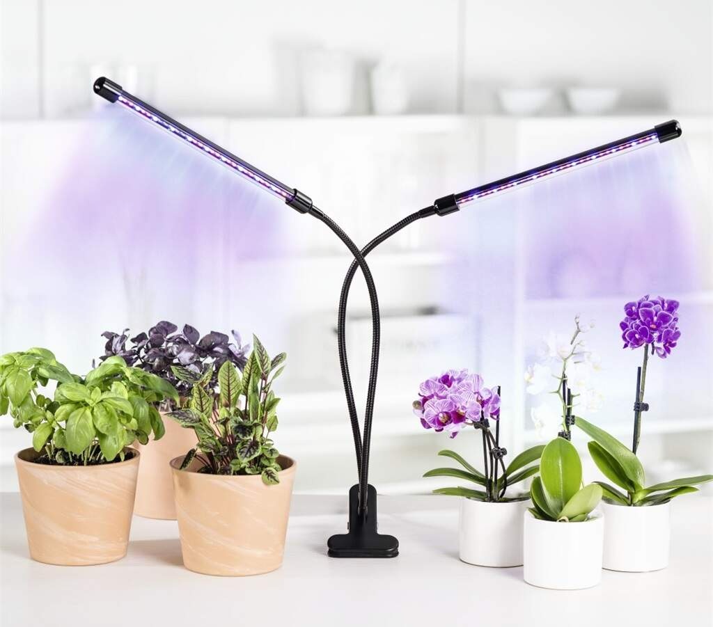 LED lampa so svetlom podporujúca rast rastlín