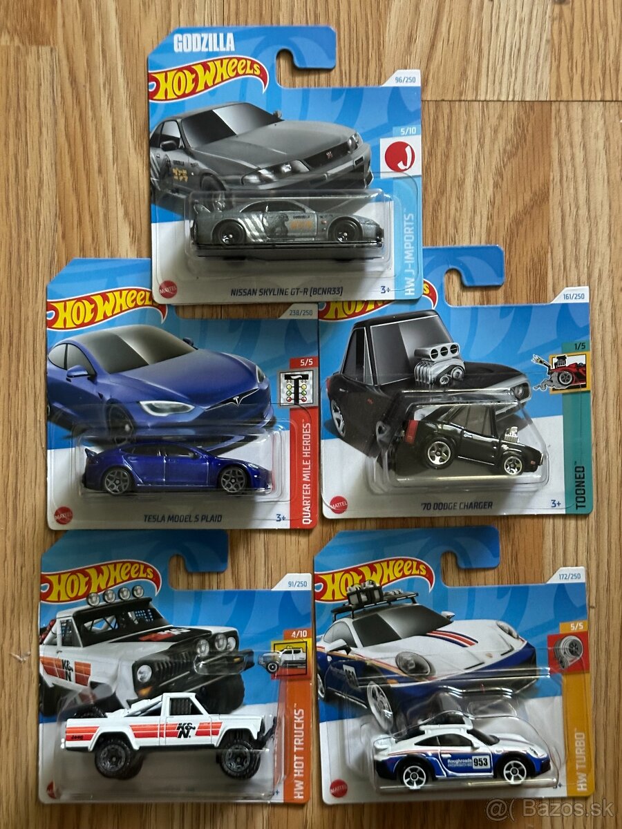 Hot wheels autíčka nové neotvorené 5 kusov (f)