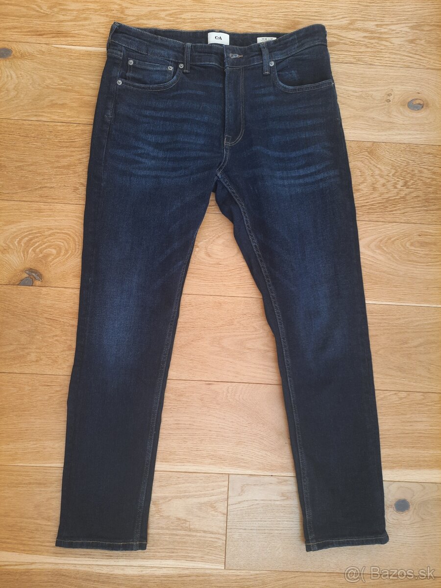 Pánske C&A džínsy / rifle, SLIM FIT, W32 L32, nové