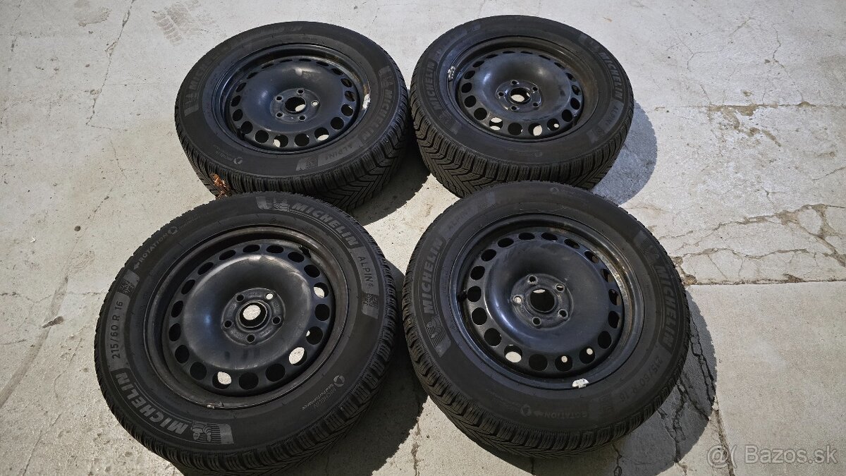 Predam plechove disky 5x112 R16 a zimne pneu