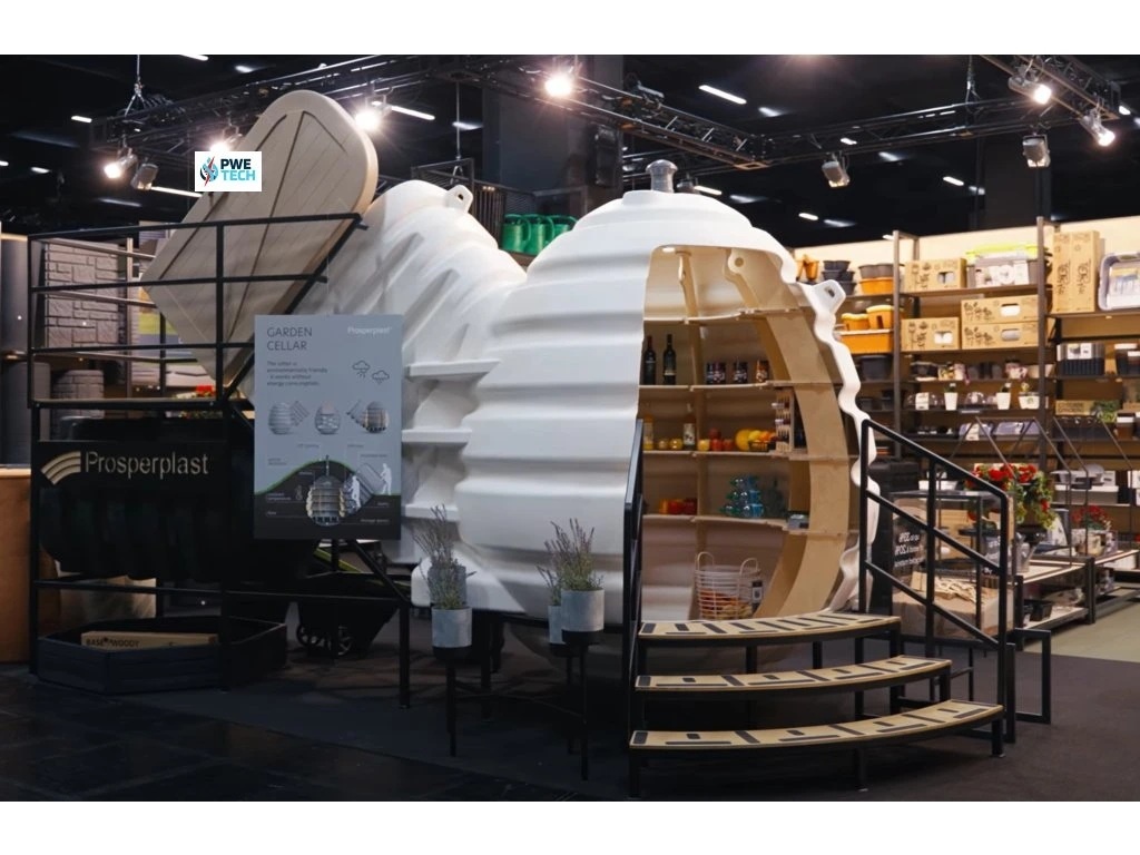 Podzemná plastová monolitická pivnica svetlo šedá 7,5 m3