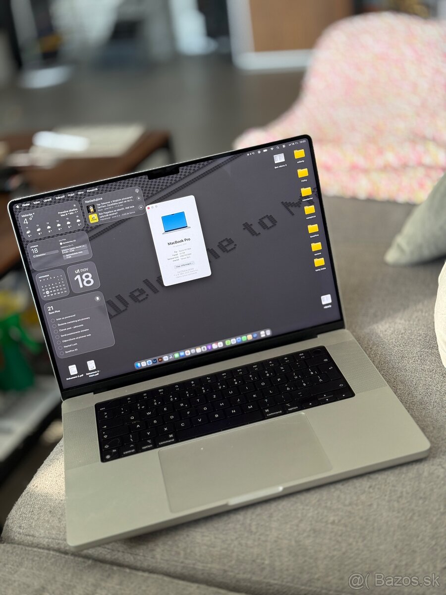 Macbook Pro 16 M1 Max 32GB RAM 1TB SSD -  top stav
