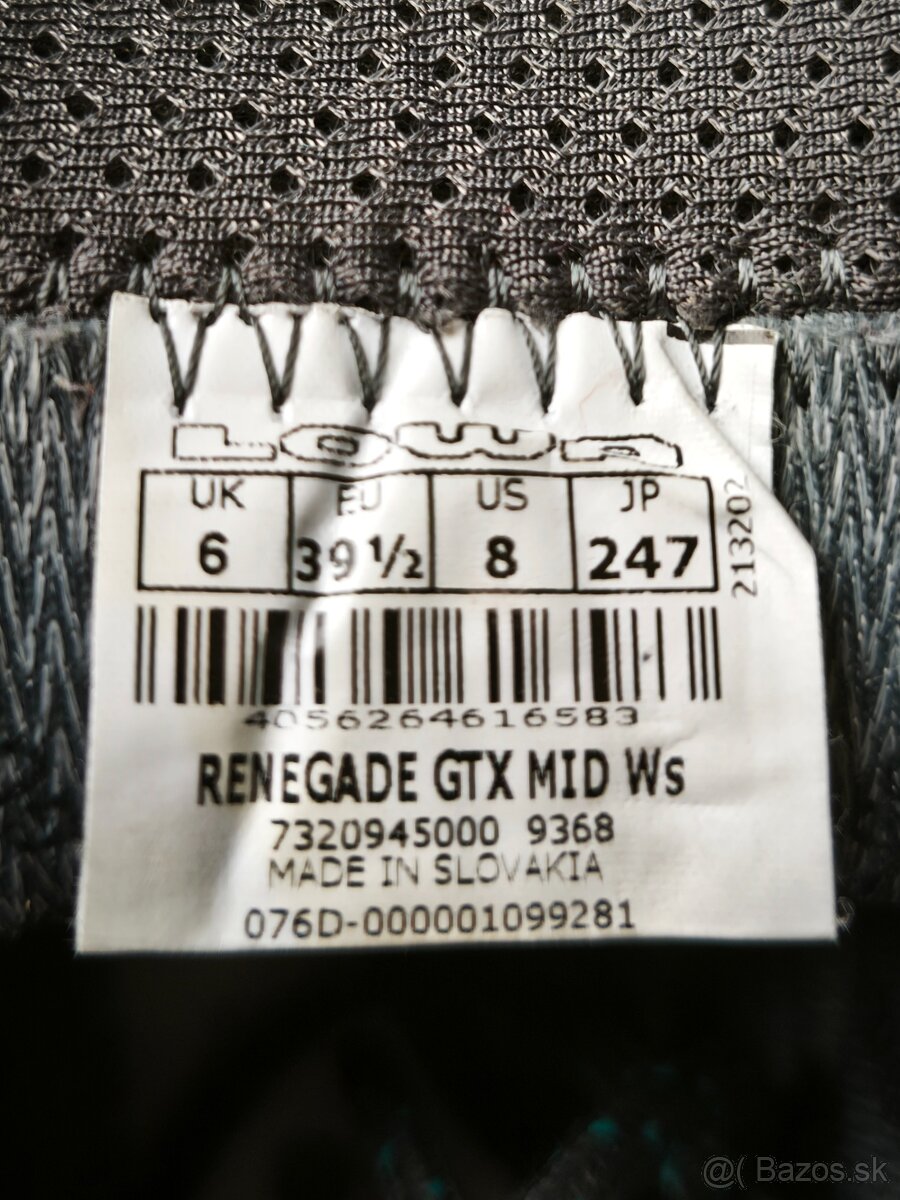 Predám turistické topánky Lowa