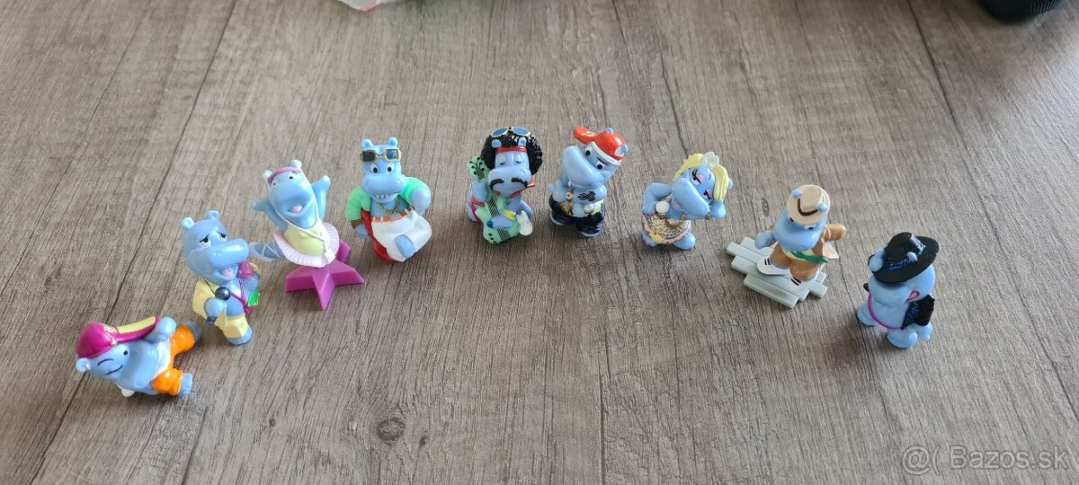 Kinder figúrky - hrošici na diskoteke