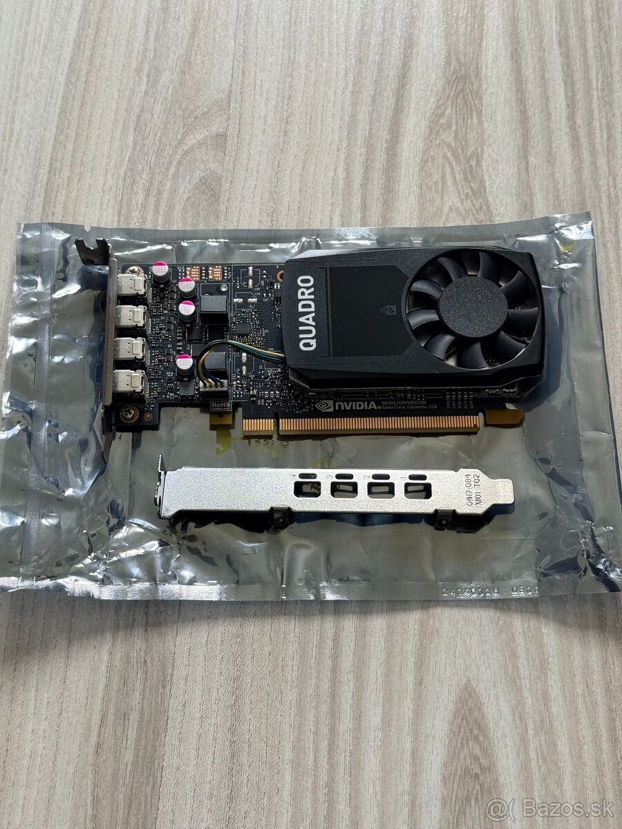 Nvidia Quadro P1000 4GB – Low Profile, 4x 4K, NVENC (Plex/NA