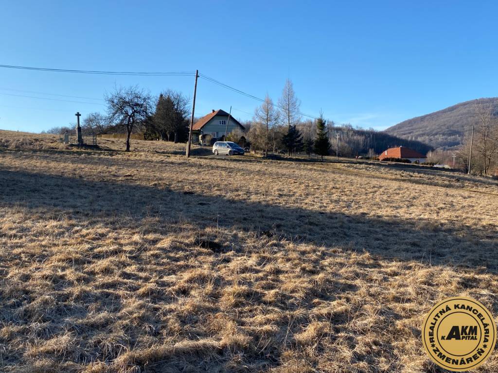 Stavebný pozemok 3.500 m2 Zvolen obec Kalinka Detva na preda