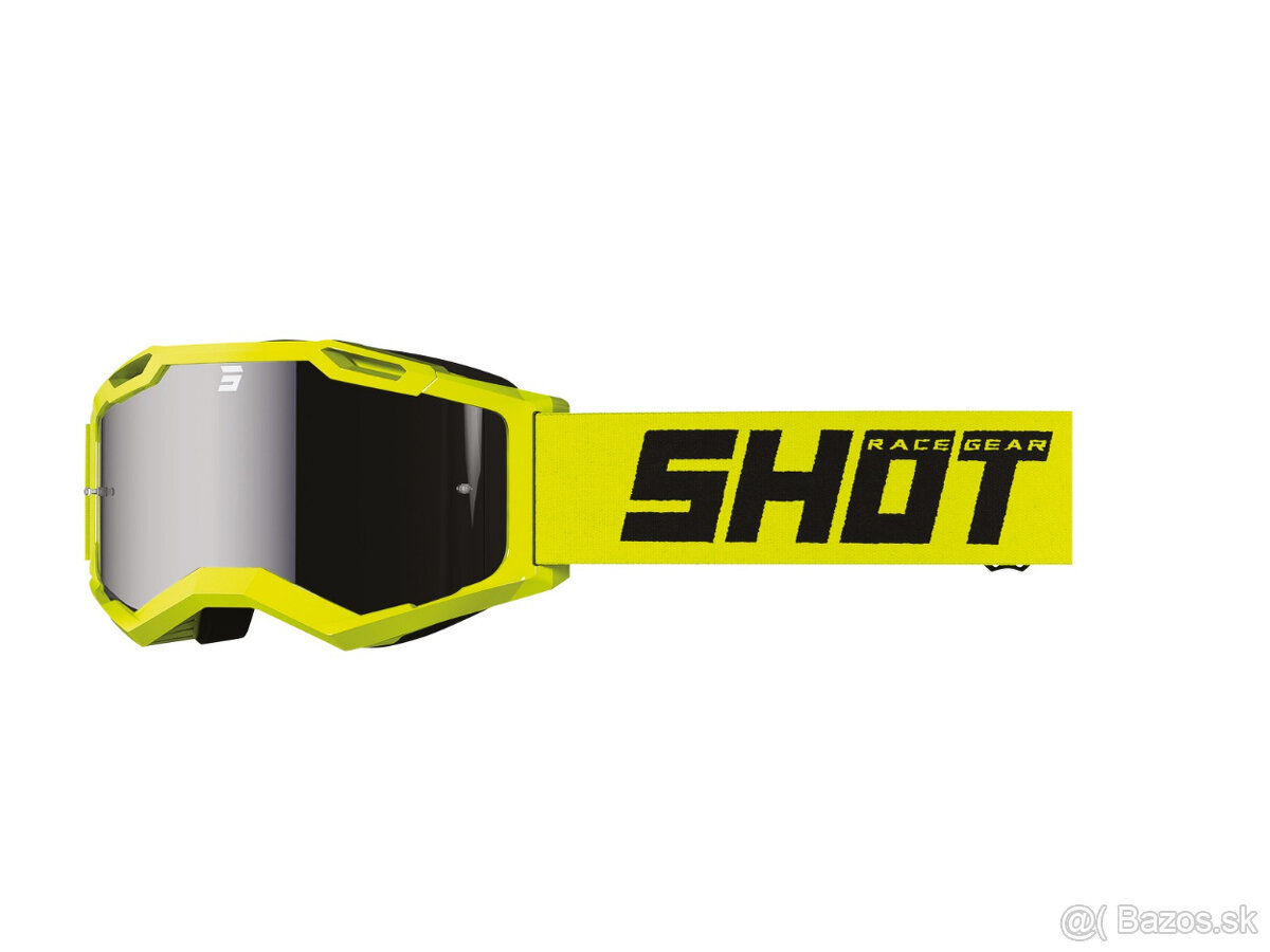 shot mx okuliare žlté titánové zrkadl. sklo