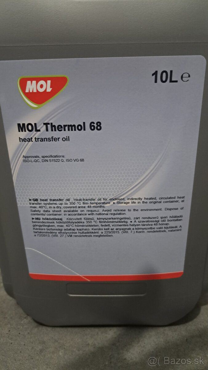 Olej MOL Thermol 68 10l