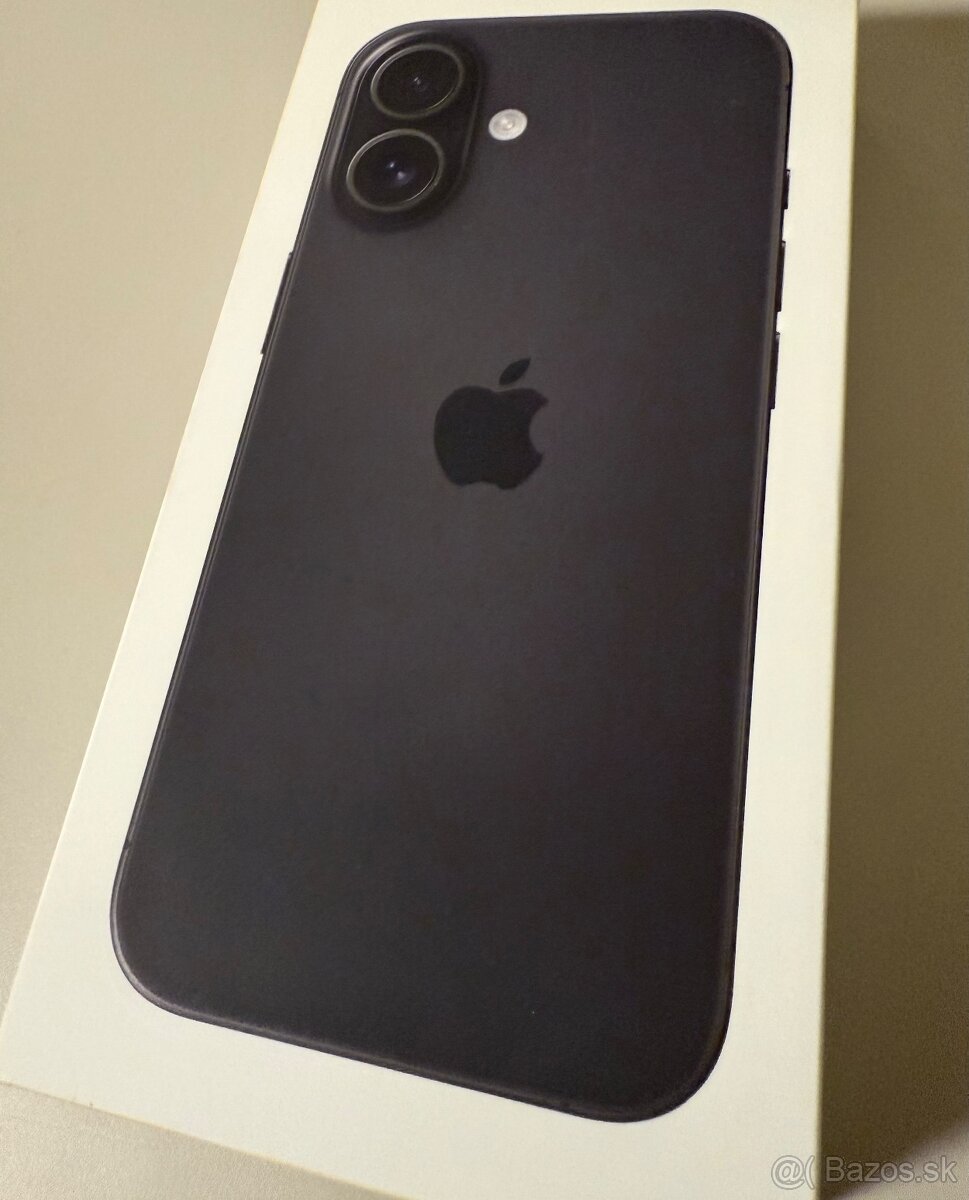 predam iPhone 16, 256GB, Black, NEROZBALENY