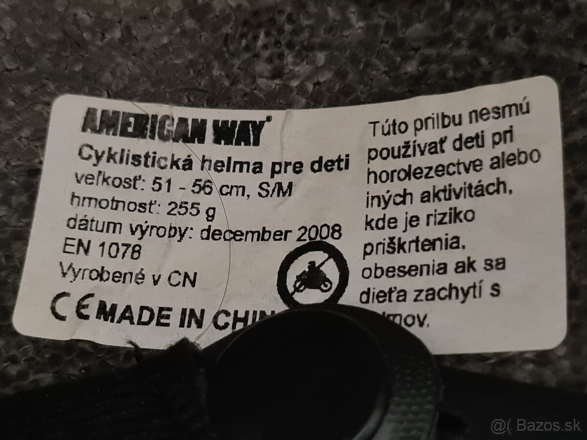 Prilby detské cyklo
