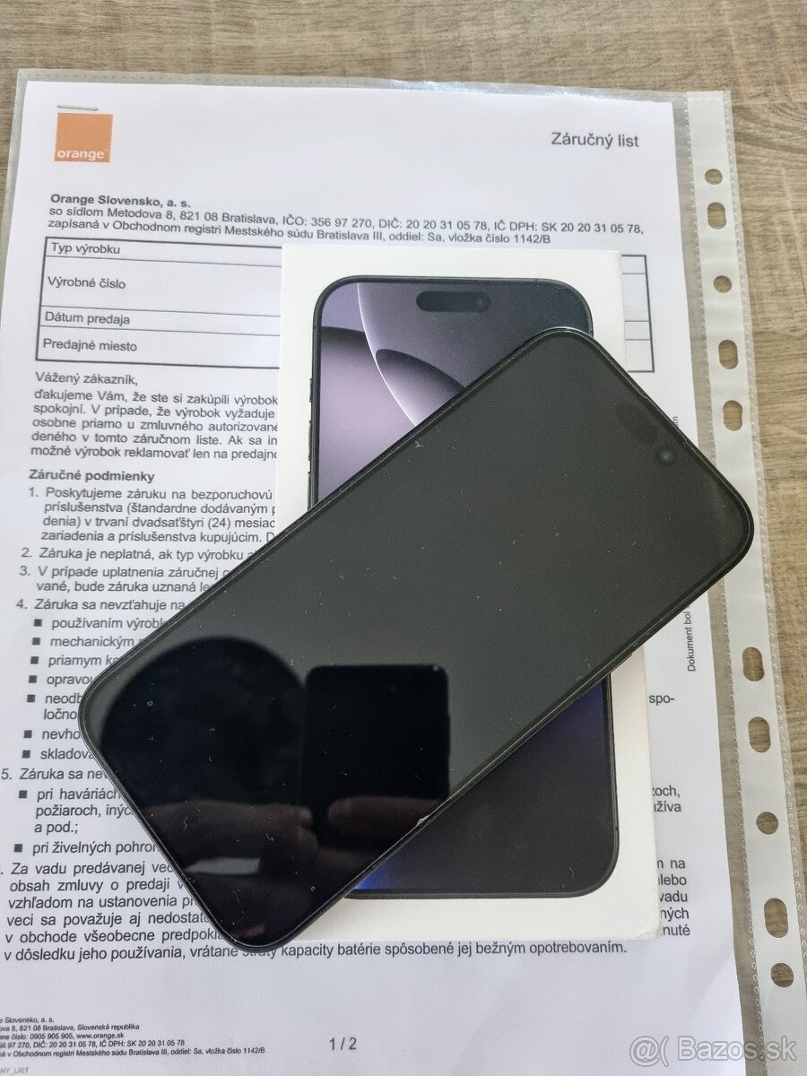 Apple Iphone 16 Pro Max 256Gb